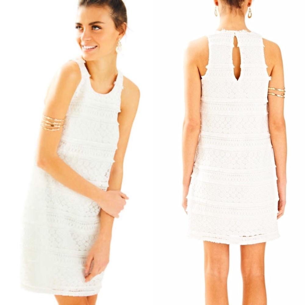 Lilly Pulitzer Anette Shift Dress Bubble Fringe